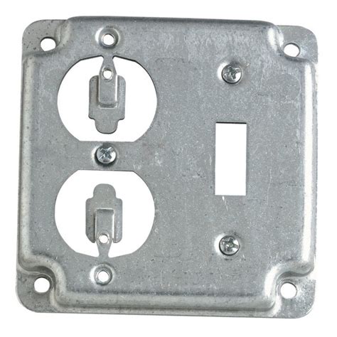 metal cover plate for electrical box|metal electrical outlet box covers.